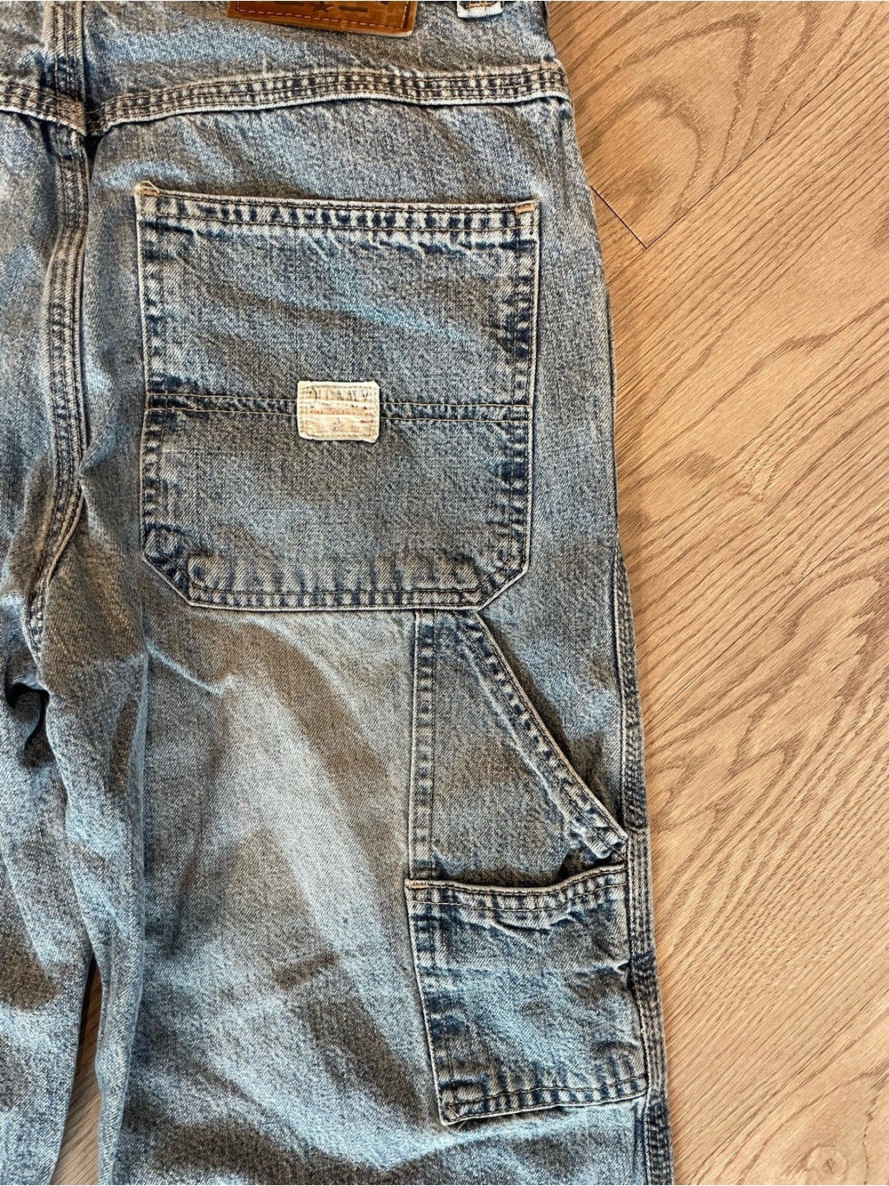 Old Navy Relaxed Light Blue Carpenter Jeans - Picture 6 of 12